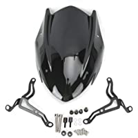 KIMISS Parabrisas de motocicleta- parabrisas delantero- parabrisas deportivo- pantalla de alerón modificado para GSX…